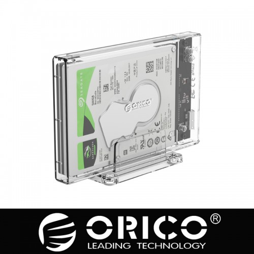 ORICO 2159U3-CR 2.5 inch Transparent USB3.0 Hard Drive Enclosure with Stand